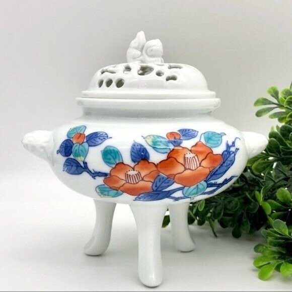 Vintage Accents Vtg Arita Porcelain Cencer Incense Burner Made In
